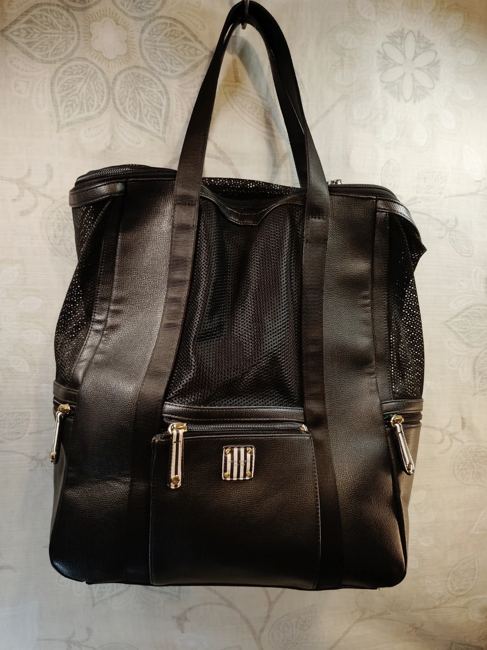 Henri Bendel Pet Carrier Backpack with Top Handles And Front Zip Pocket